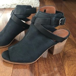 Lucky Brand open toe bootie